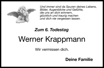 Traueranzeige von Werner Krappmann von Neue Presse Coburg