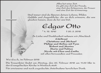 Traueranzeige von Edgar Otto von Neue Presse Coburg