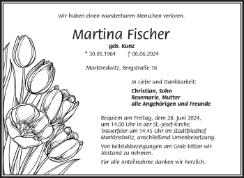 Traueranzeige von Martina Fischer von Frankenpost