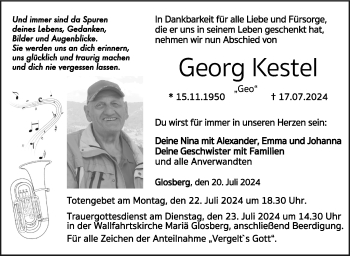 Traueranzeige von Georg Kestel von Neue Presse Coburg