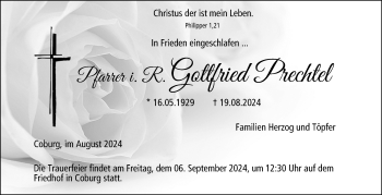 Traueranzeige von Gottfried Prechtel von Neue Presse Coburg