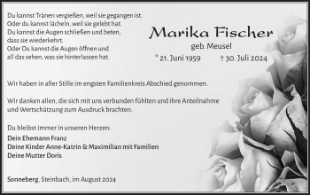 Traueranzeige von Marika Fischer von Südthüringer Presse