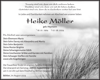 Traueranzeige von Heike Möller von Südthüringer Presse
