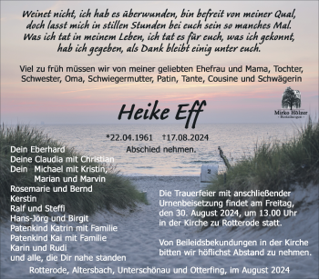Traueranzeige von Heike Eff von Südthüringer Presse