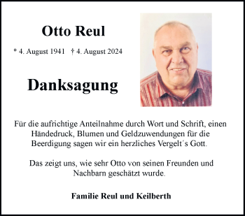 Traueranzeige von Otto Reul von Frankenpost